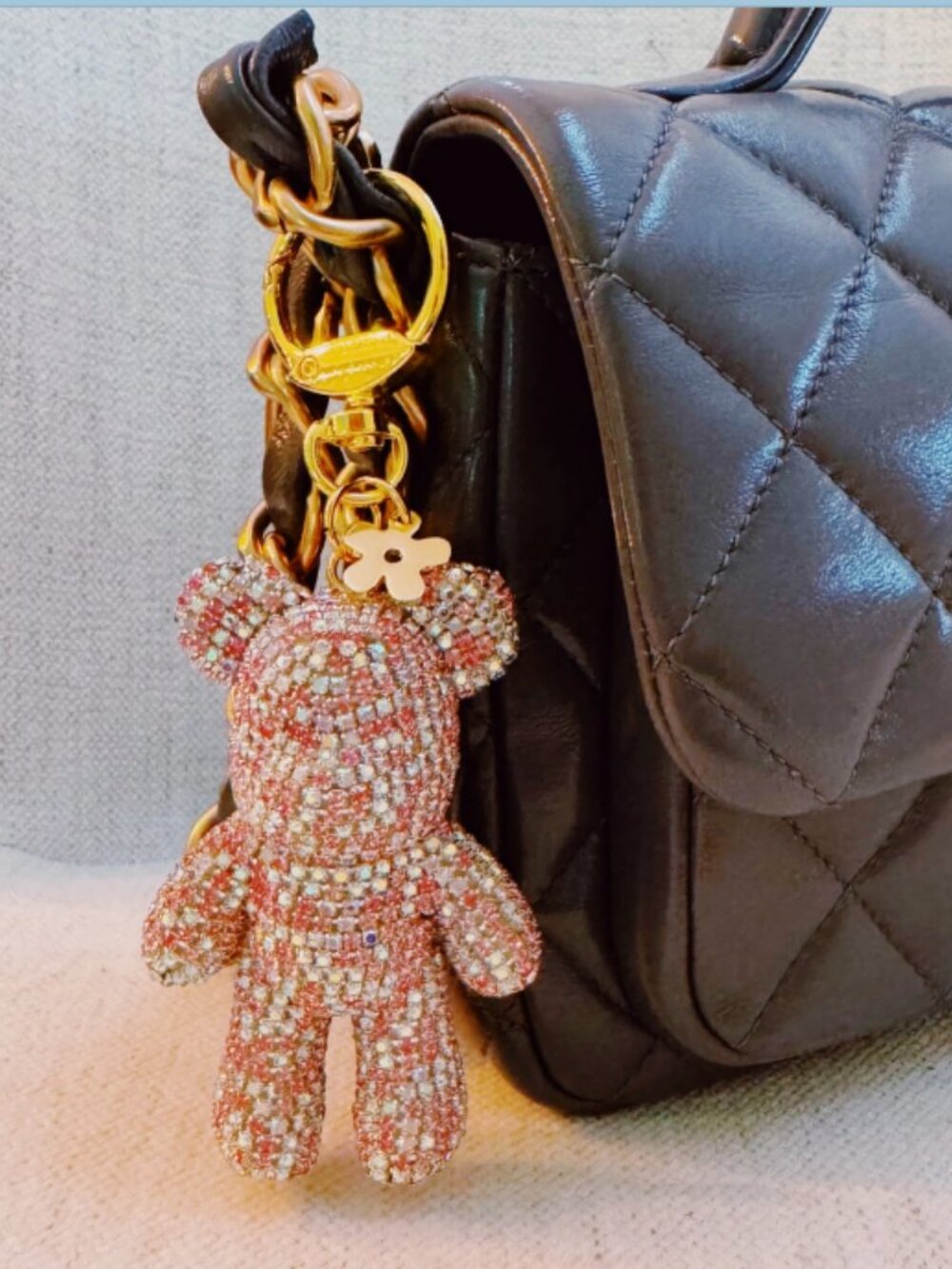 Sparkle Bear Luxe Bag Charm, Keychain, NWT
